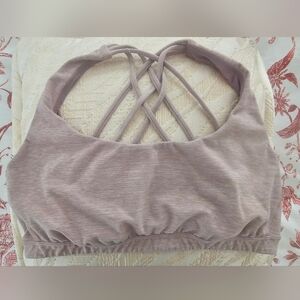 Victoria's Secret Soft Mauve Crisscross Back Sports Bralette